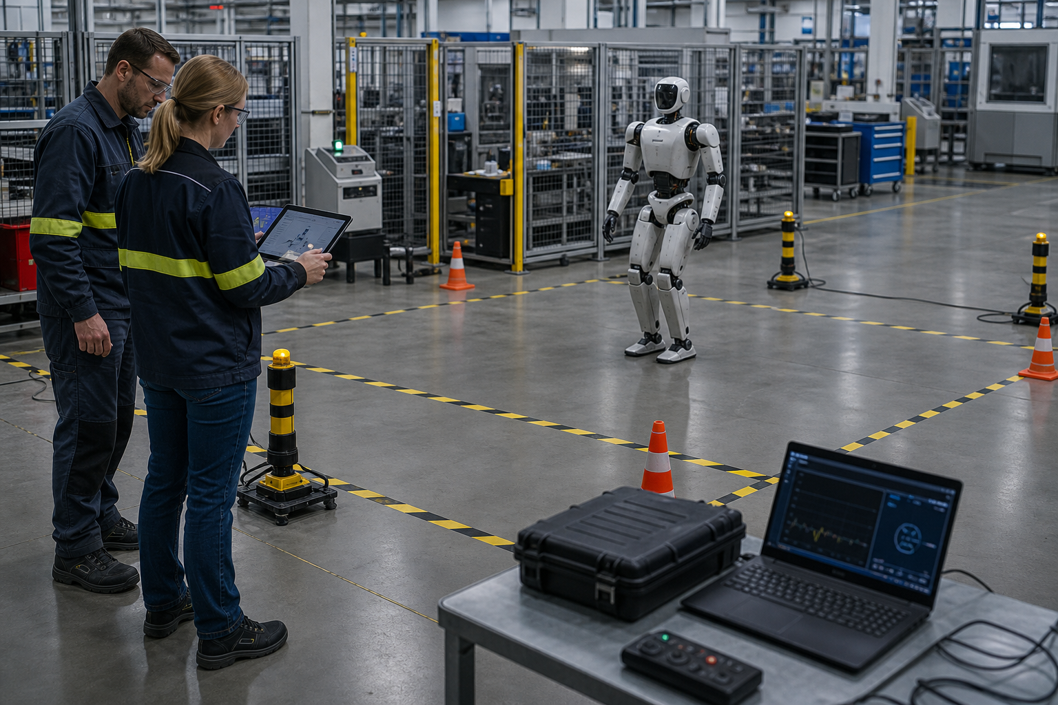 Safety validation dashboard for an industrial robotics pilot